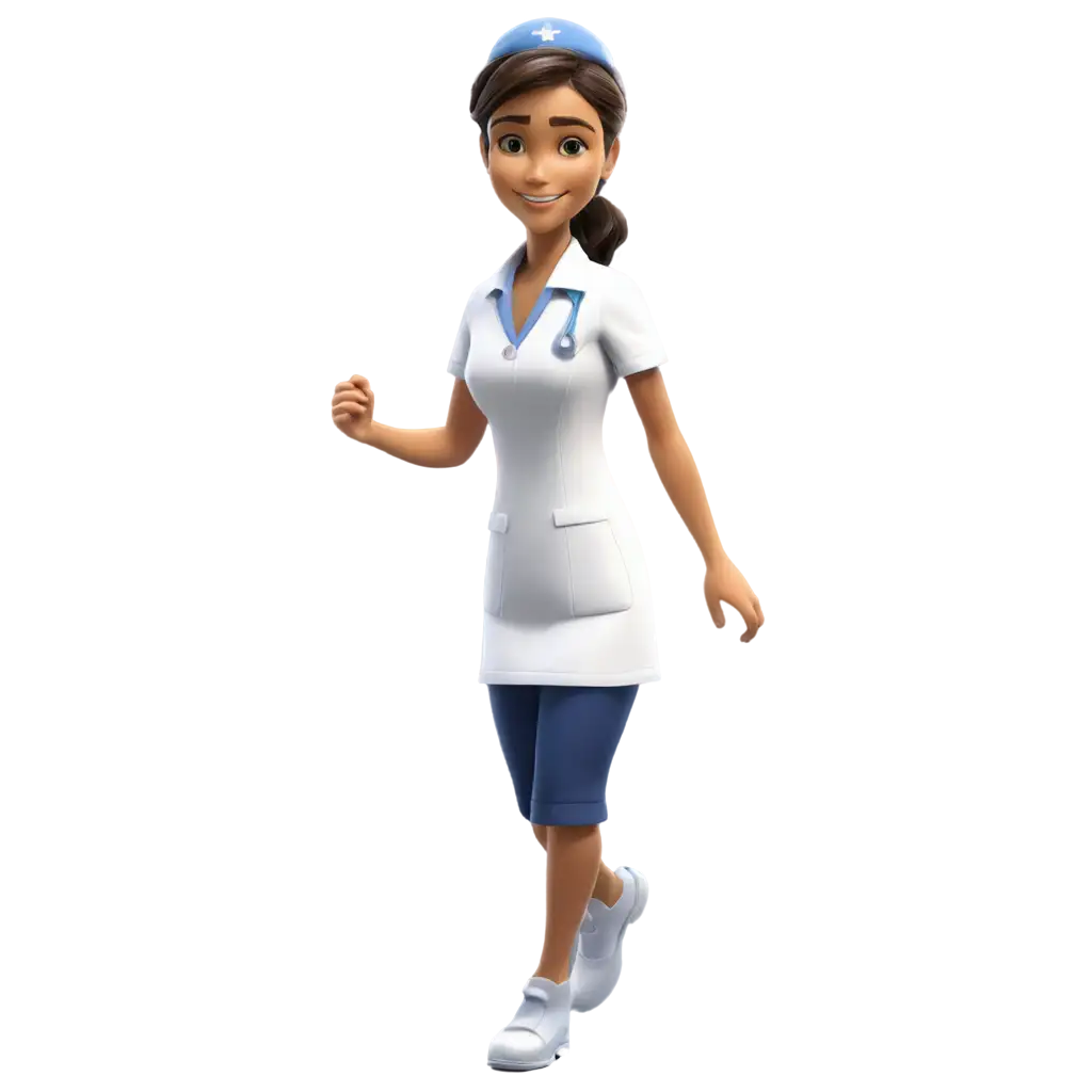 Vibrant-Nurse-Cartoon-PNG-Adding-Cheerful-Professionalism-to-Healthcare-Visuals