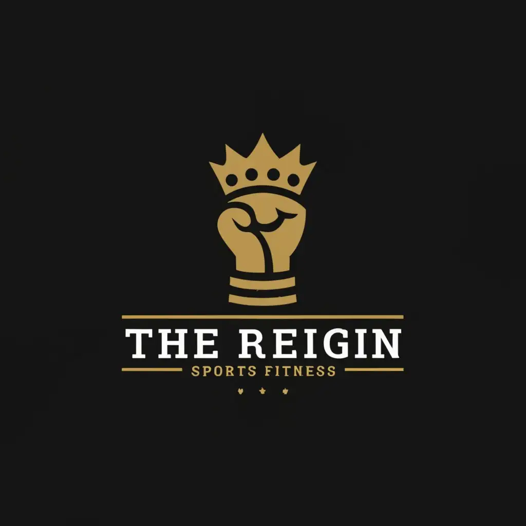 a logo design,with the text "The Reign", main symbol:Reign boxing style,Moderate,be used in Sports Fitness industry,clear background