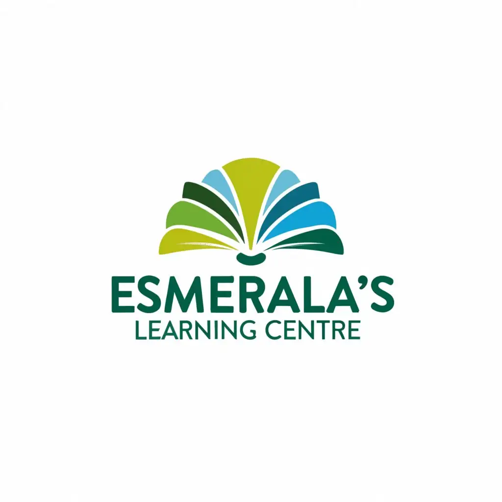 a logo design,with the text "Esmeralda’s Learning Centre", main symbol:School,Moderate,be used in Education industry,clear background