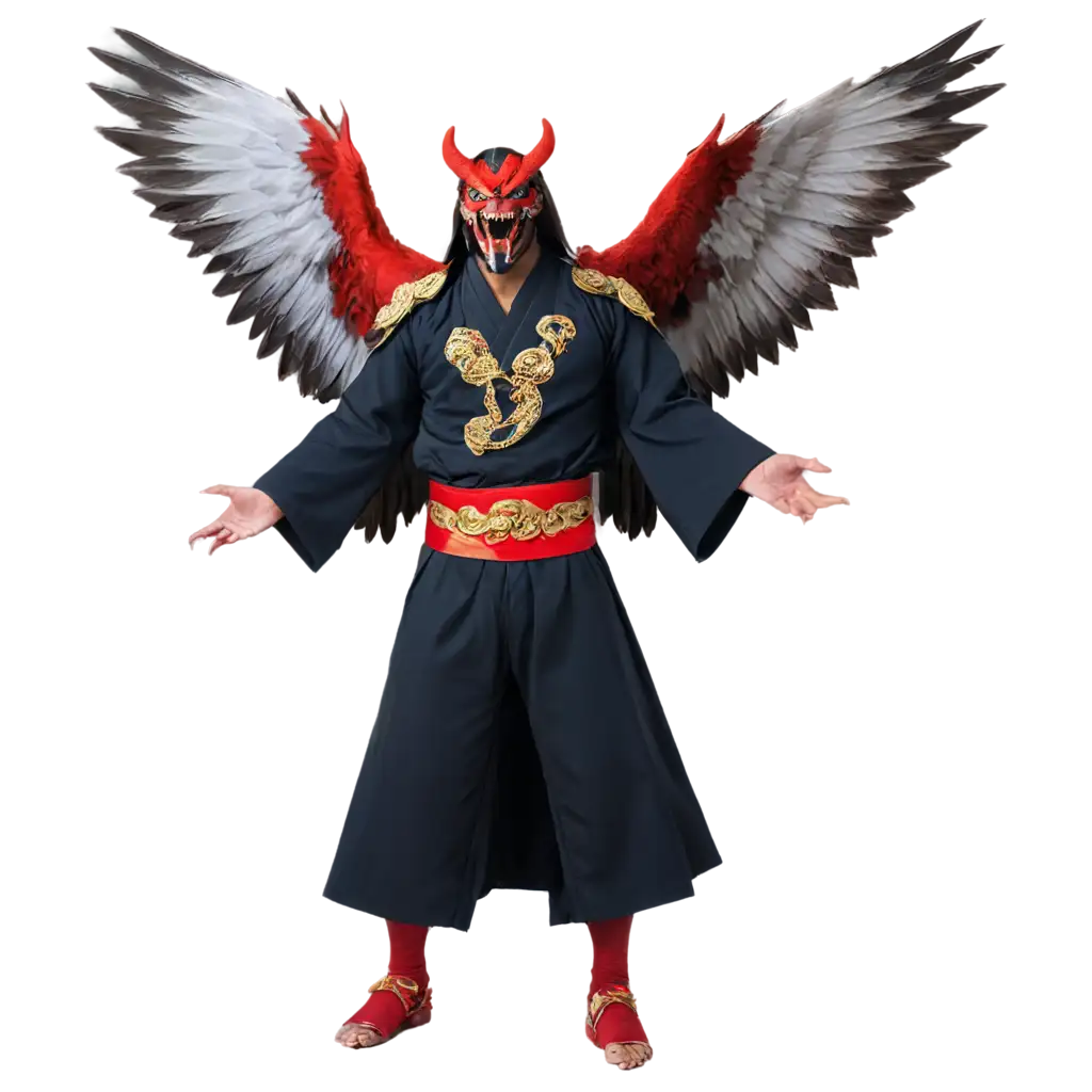 Tengu-Devil-PNG-Merging-Japanese-Folklore-with-Dark-Fantasy
