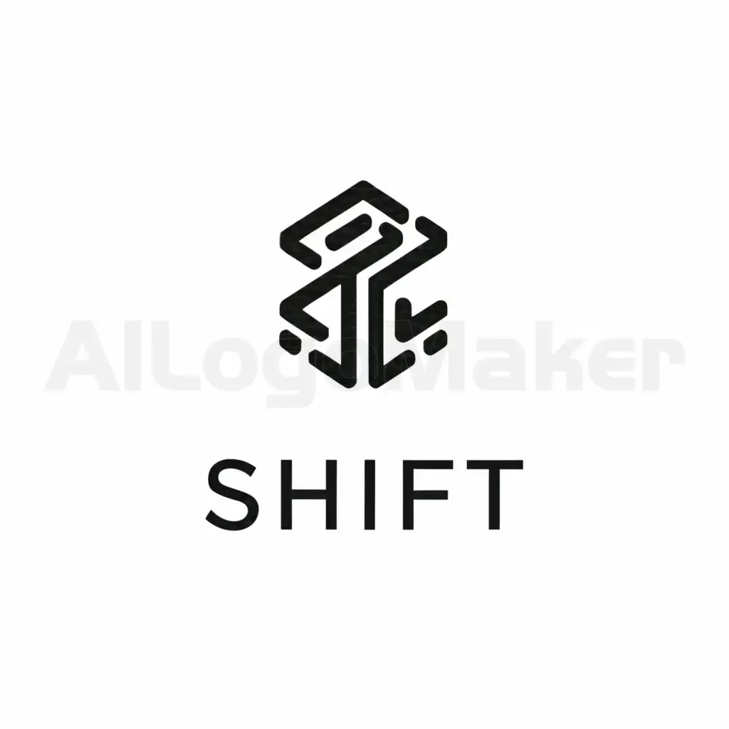 a logo design,with the text "Shift", main symbol:clothing,Minimalistic,be used in Entertainment industry,clear background
