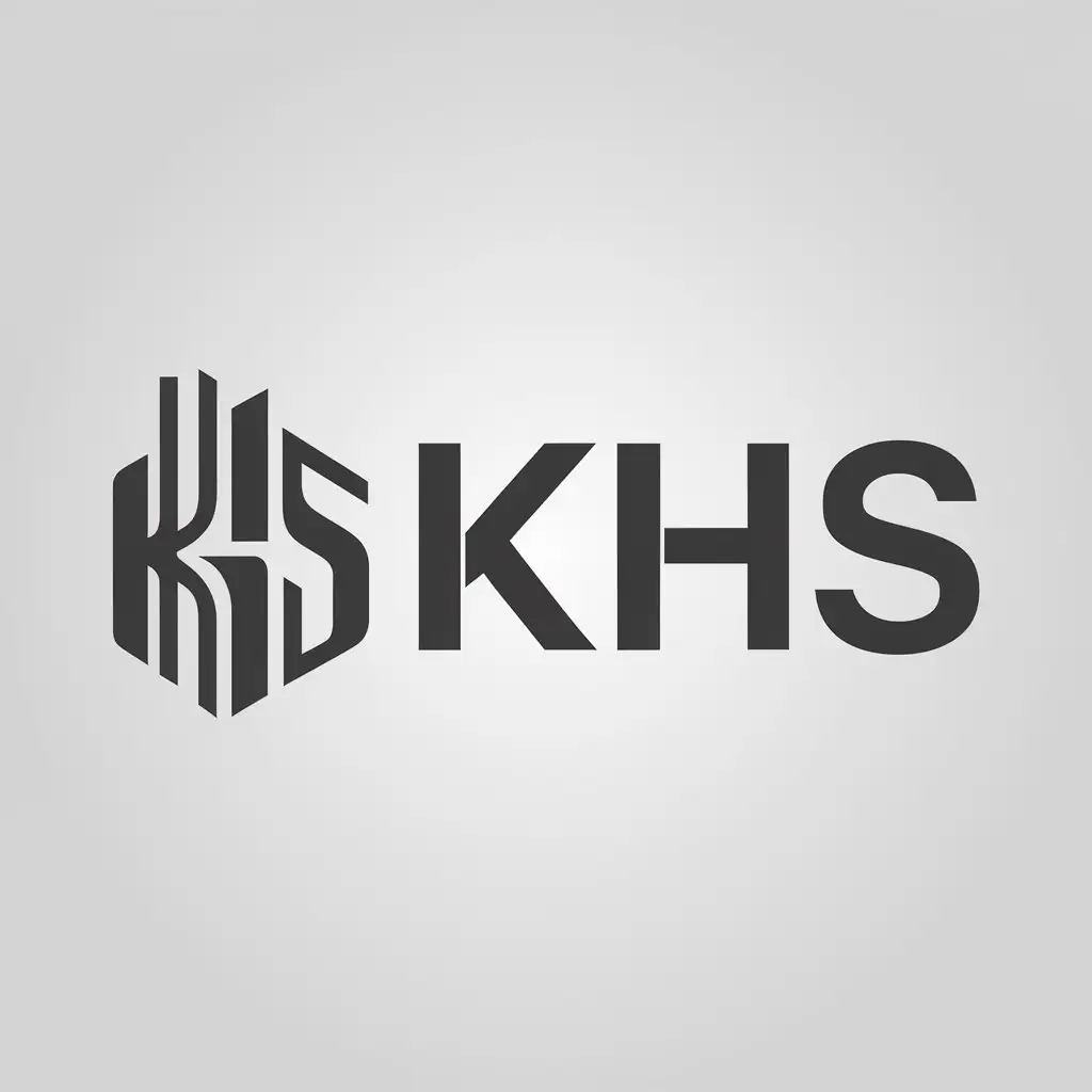 a logo design,with the text "KHS", main symbol:KHS,Moderate,clear background