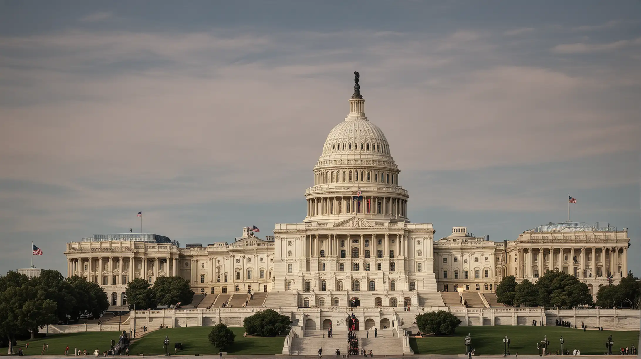 An image of the U.S. Capitol building or a timeline representing different eras in U.S. history, symbolizing the fascinating perspective that studying the history of U.S. presidents offers on the political, social, and economic development of the nation over time.