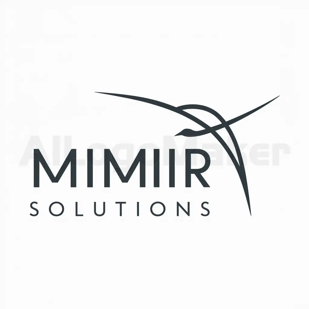 a logo design,with the text "Mimir Solutions", main symbol:freedom and innovation,Minimalistic,be used in Others industry,clear background