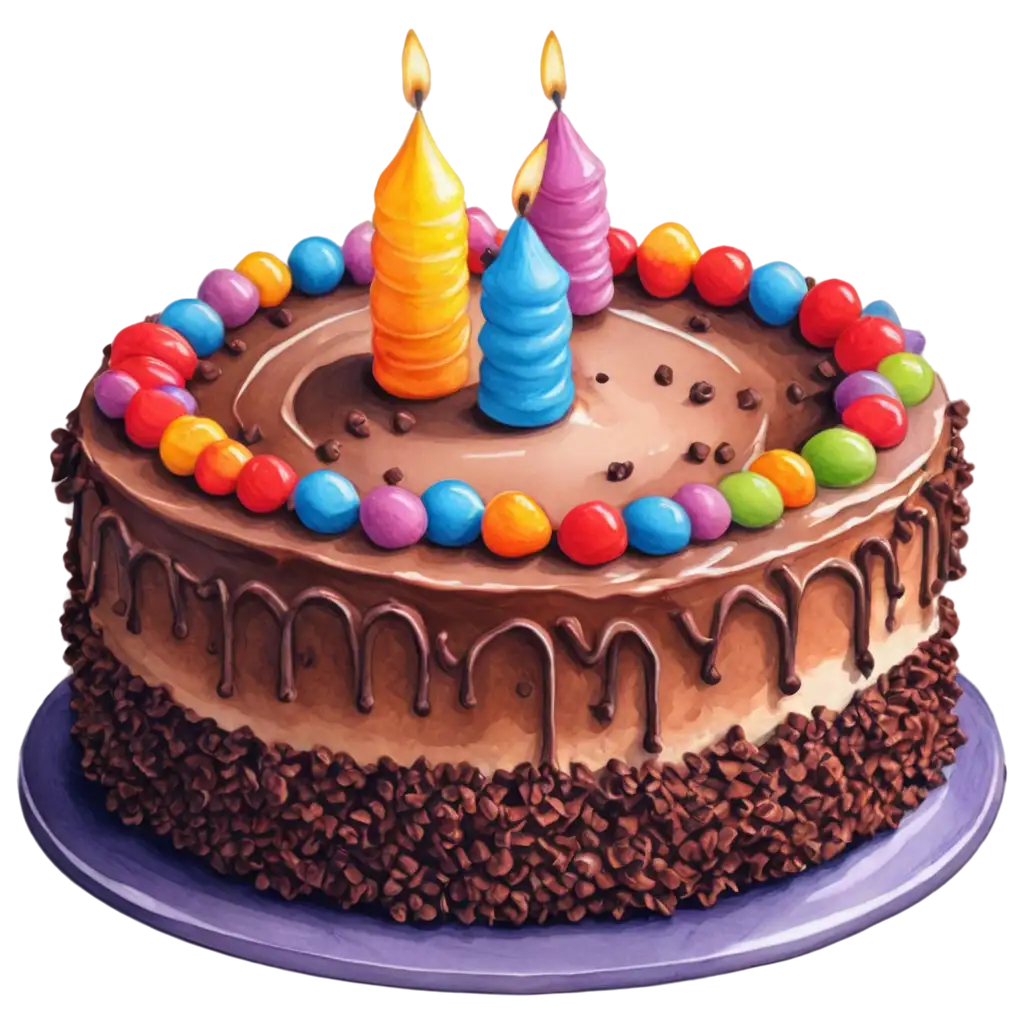 Vibrant-PNG-Birthday-Cake-Celebrate-with-Colorful-Delights