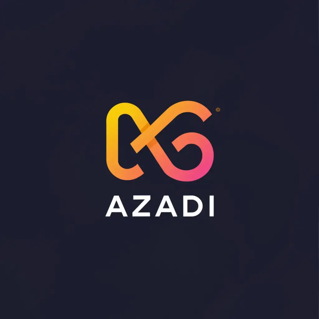 a logo design,with the text "Azadi", main symbol:Trader Forex,Moderate,clear background