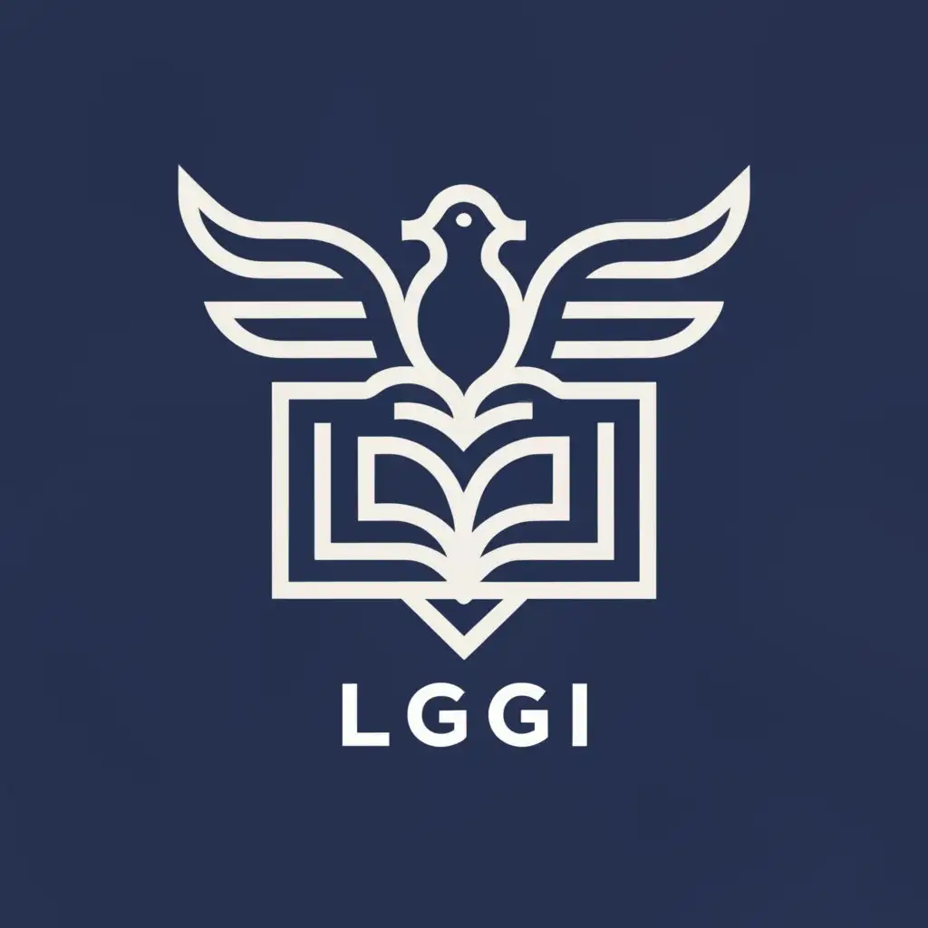 a logo design,with the text "LGGI", main symbol:Dove and bible,Moderate,be used in Religious industry,clear background