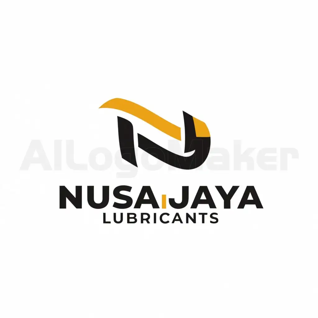 a logo design,with the text "Nusa Jaya Lubricants", main symbol:line,Moderate,clear background