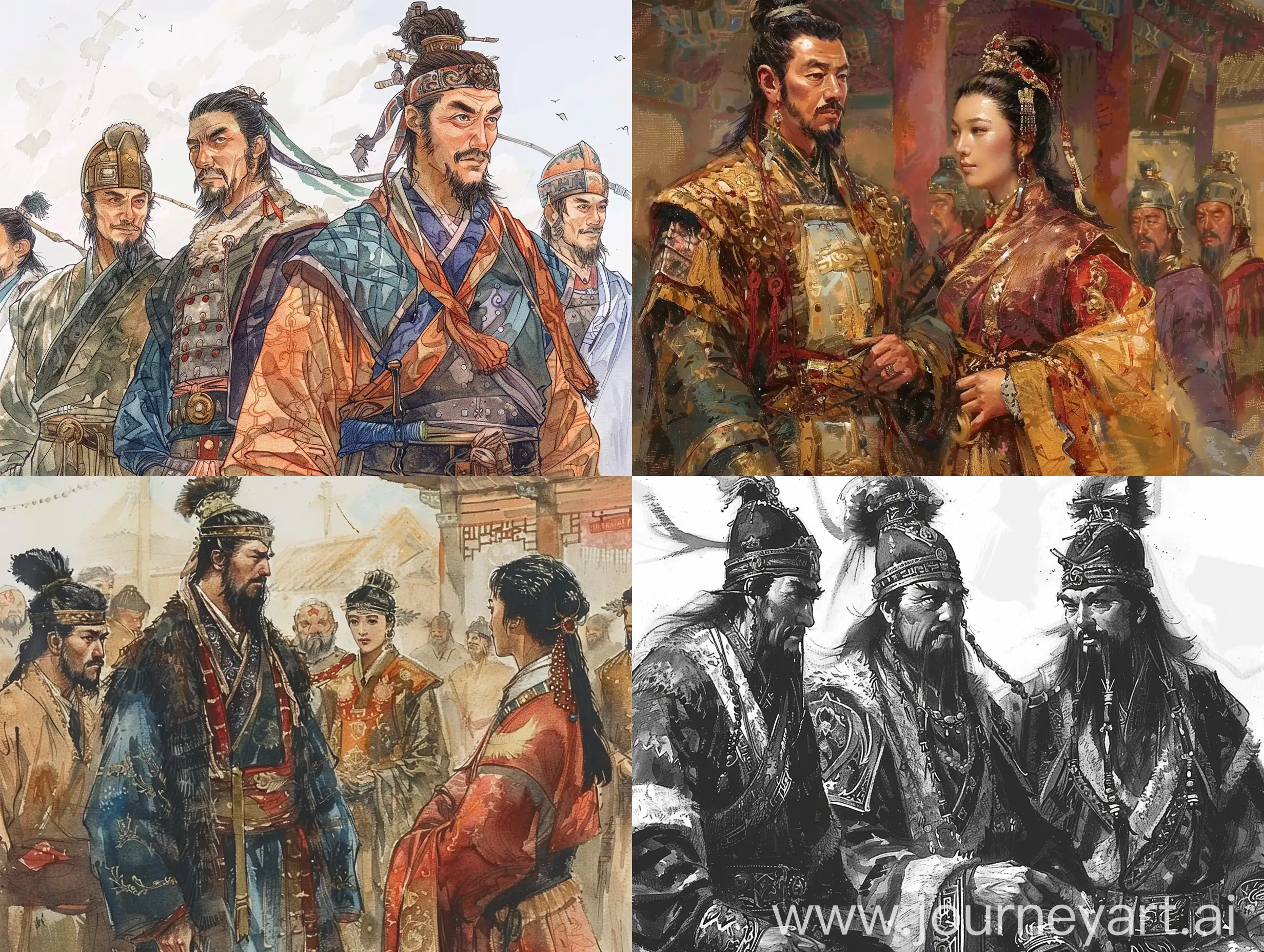 The Xubu tribe was a Hun tribe that existed from the 3rd century BC to the 4th century AD. According to Chinese records, the Xubu tribe replaced the Huyan tribe, an earlier matrilineal dynastic tribe. Traditional marriage unions were a form of nomadic exogamous society. Male members of the matrilineal dynastic line, only male members of the Luandi line, whose father was Luanti Chanyu and whose mother was Xubu Khatun (Queen), were considered eligible for the highest throne. A Xubu could only become a Chanyu after a palace coup.