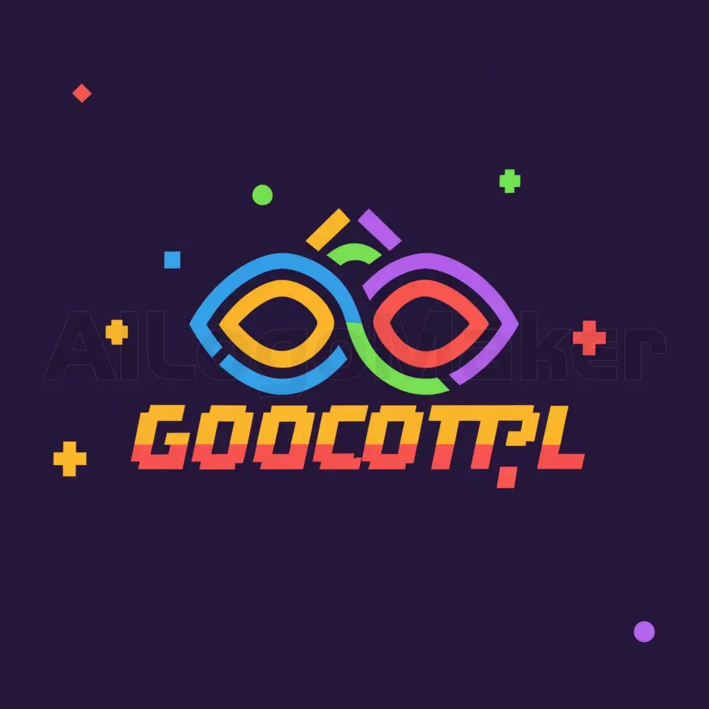 a logo design,with the text "GogolCot_Pl", main symbol:GogolCot_Pl in the style of 90s games.,complex,be used in Internet industry,clear background