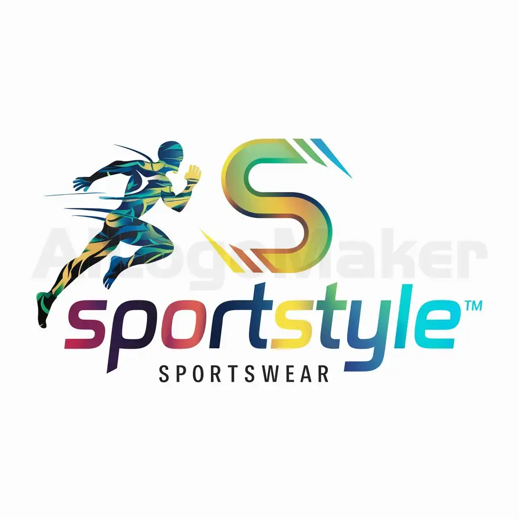 a logo design,with the text 'SportStyle', main symbol: Task: To develop a logo for the sportswear store 'SportStyle', which will reflect the energy, dynamics and style of our brand. nnBasic requirements for the logo:nUse bright and energetic colors.nVisually reflect the theme of the store (sportswear, active lifestyle).nLaconic and memorable design.nUniqueness and originality.nnAdditional requirements: nnThe logo should be universal and suitable for use on various media (including the website, social networks, product labels, etc.).nTarget audience: People who are passionate about sports and a healthy lifestyle.,complex,be used in Sports Fitness industry,clear background' n