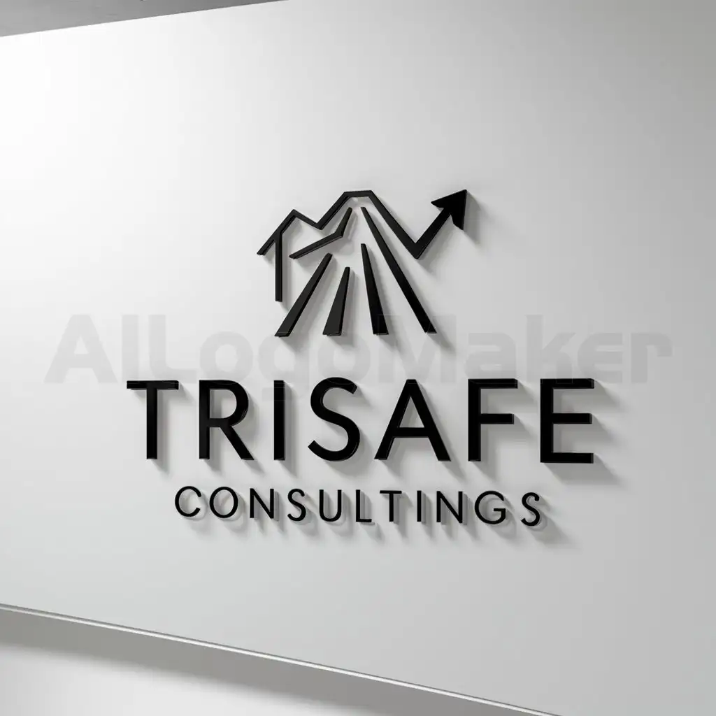 a logo design,with the text "Trisafe consultings", main symbol:Traffic safety and taxation,Minimalistic,be used in Finance industry,clear background