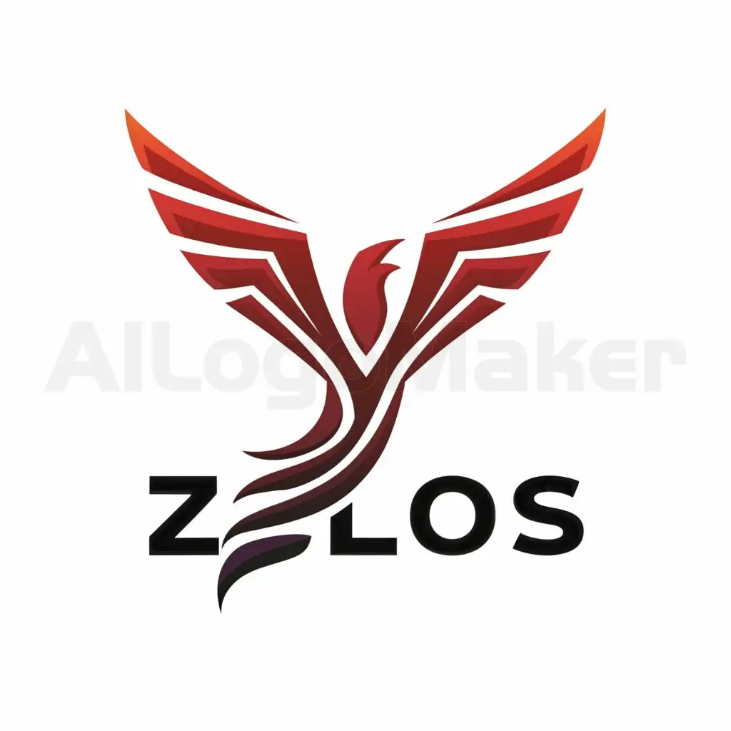 a logo design,with the text "zelos", main symbol:phoenix,Moderate,be used in Sports Fitness industry,clear background