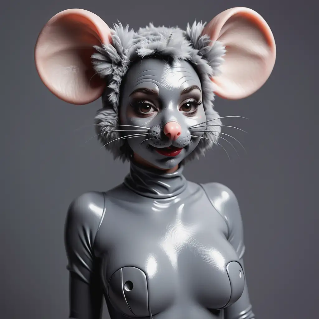 Latex-Furry-Mouse-Girl-Unique-Character-with-Gray-Latex-Skin