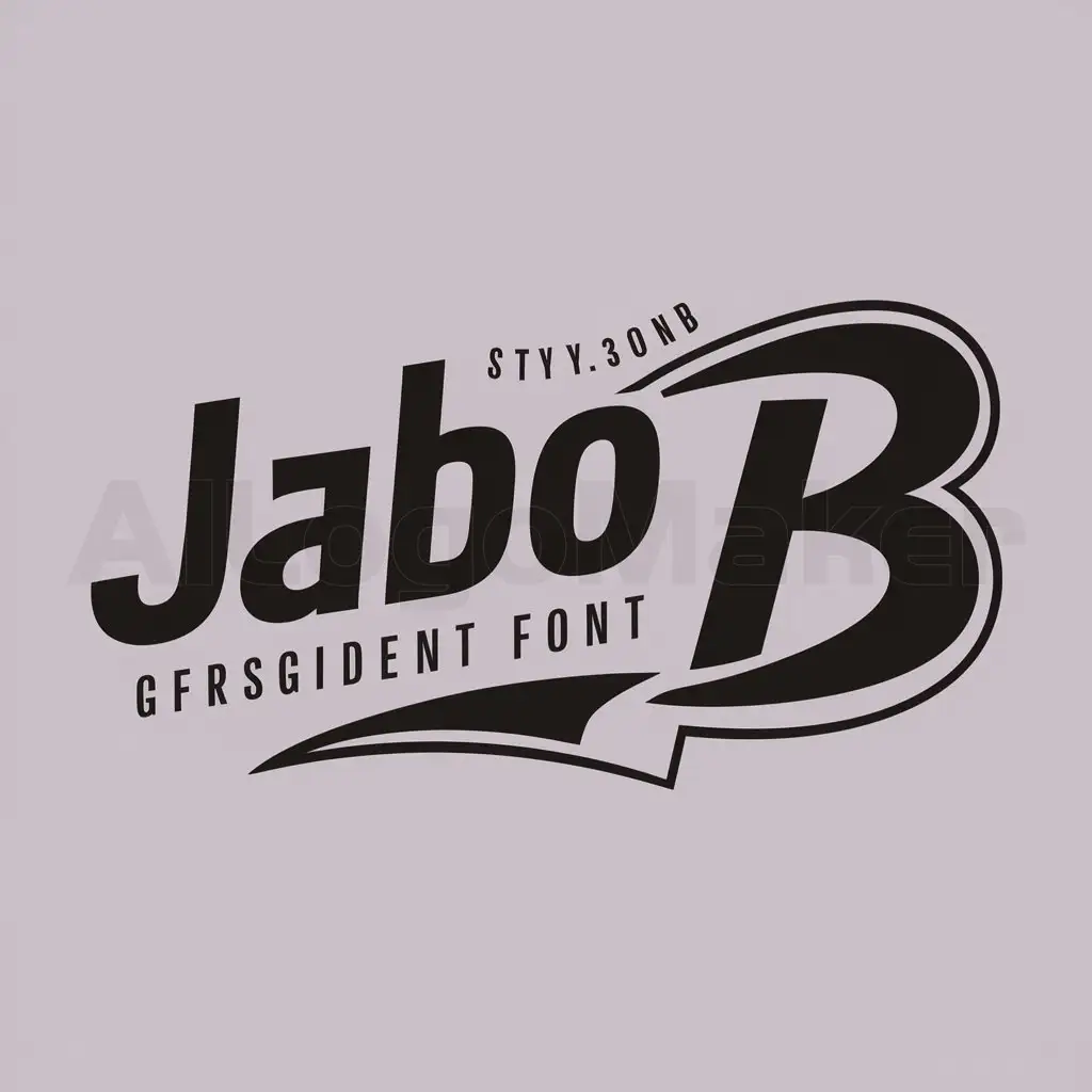 a logo design,with the text "JABO B", main symbol:logo for tshirt,Moderate,clear background