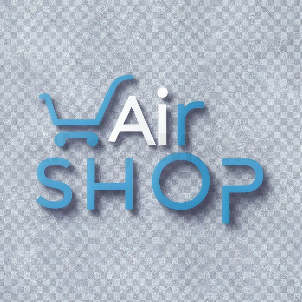 a logo design,with the text "Air Shop", main symbol:cart,Moderate,be used in Retail industry,clear background