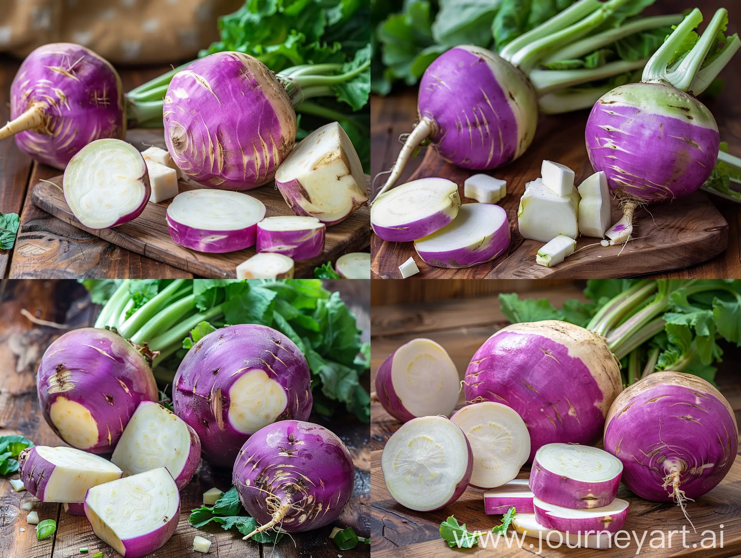 Fresh-Turnip-Slices-on-Wooden-Table-with-Beautiful-Background
