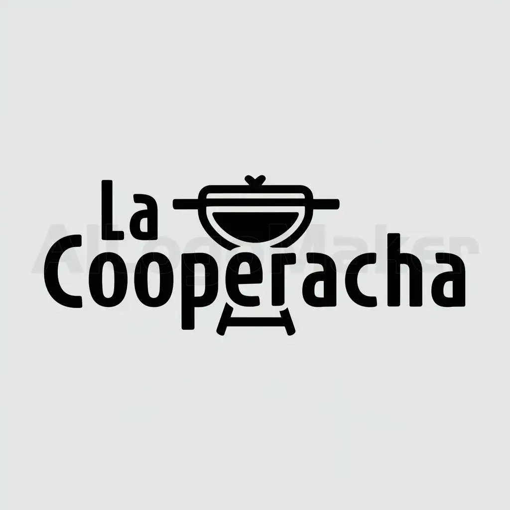 LOGO-Design-for-La-Cooperacha-Traditional-Asador-Grill-Symbol-on-Clear-Background