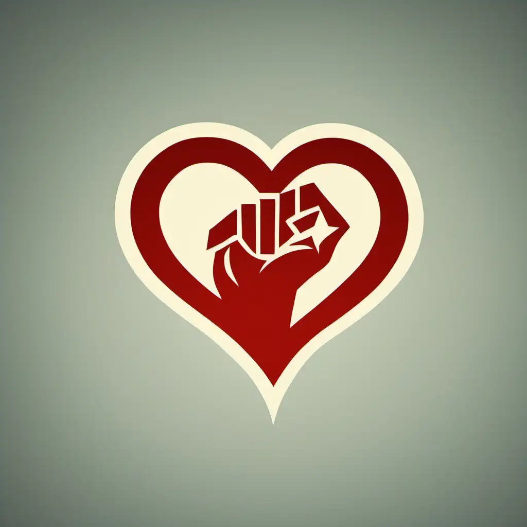 The icon for the video game - an image of a heart or a hand, symbolizing support and solidarity with the partisan movement.