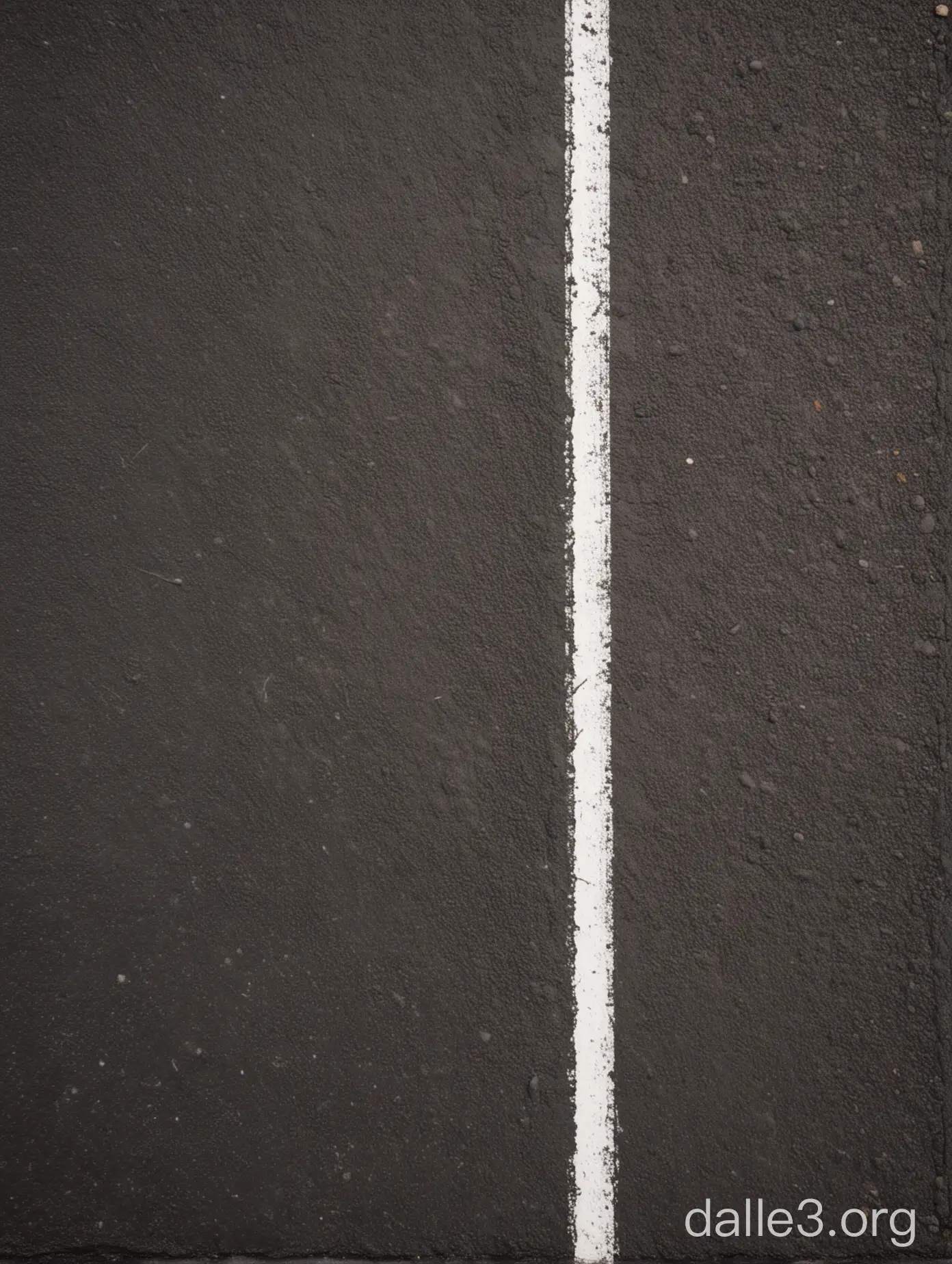 asphalt with two white stripes, top view