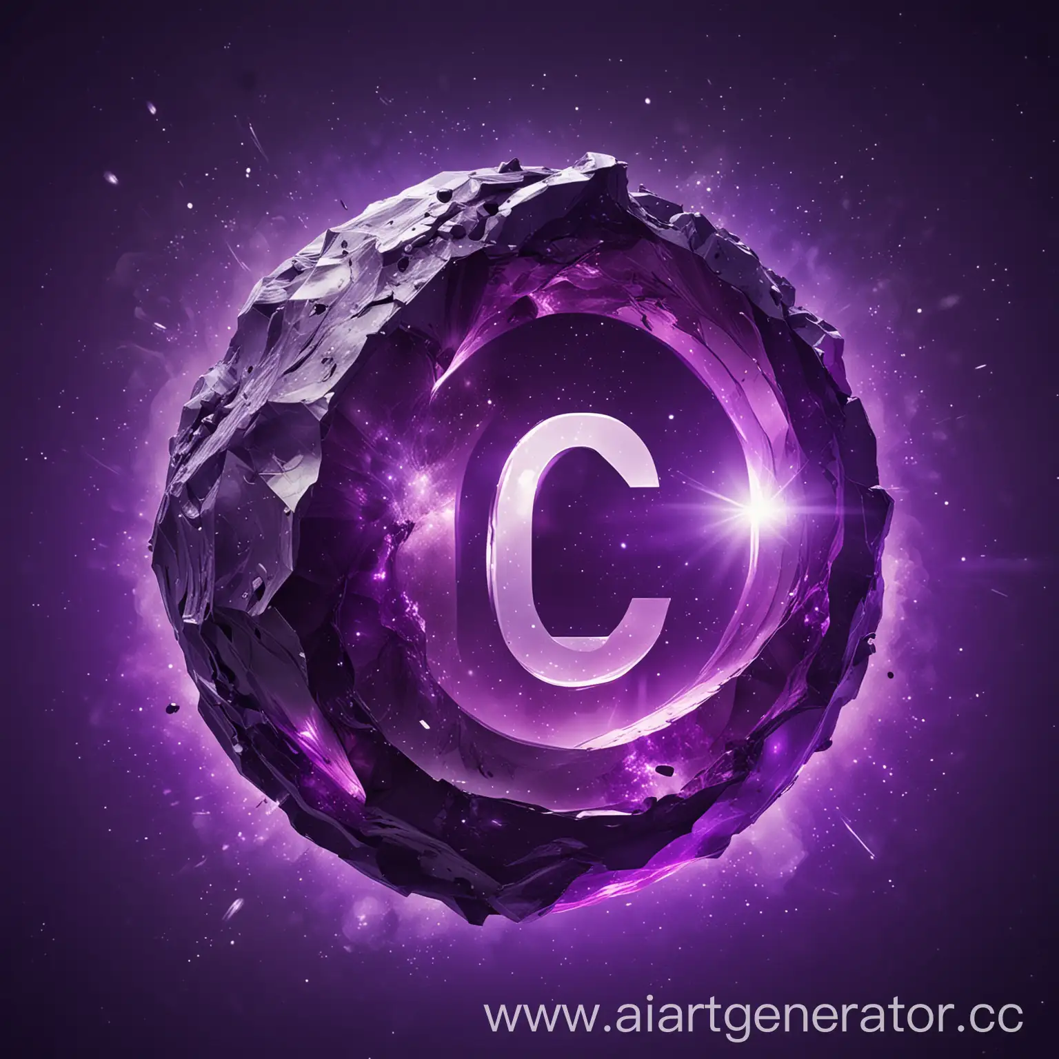 Violet-Asteroid-with-Letter-C-Icon-for-Website-Design