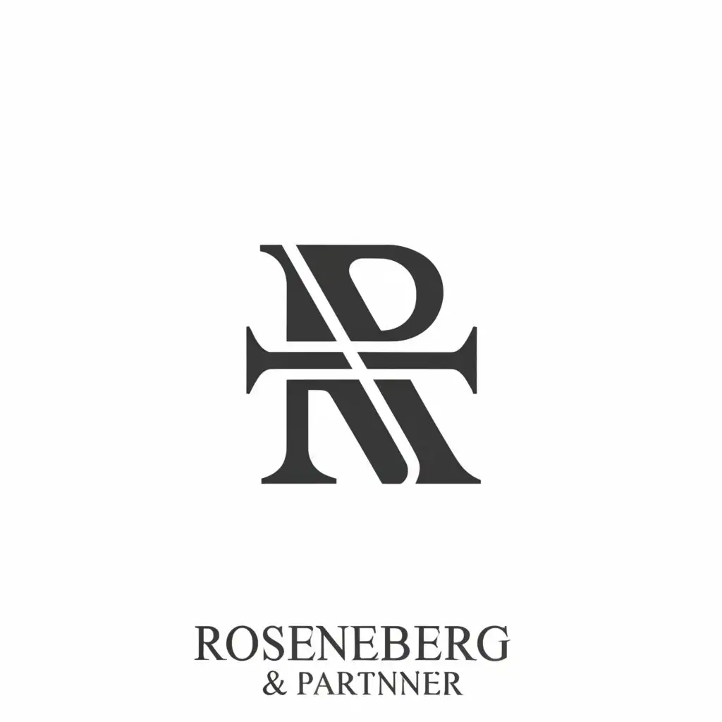 a logo design,with the text "Law firm of Rosenberg & Partner", main symbol:Eckig,Moderate,clear background