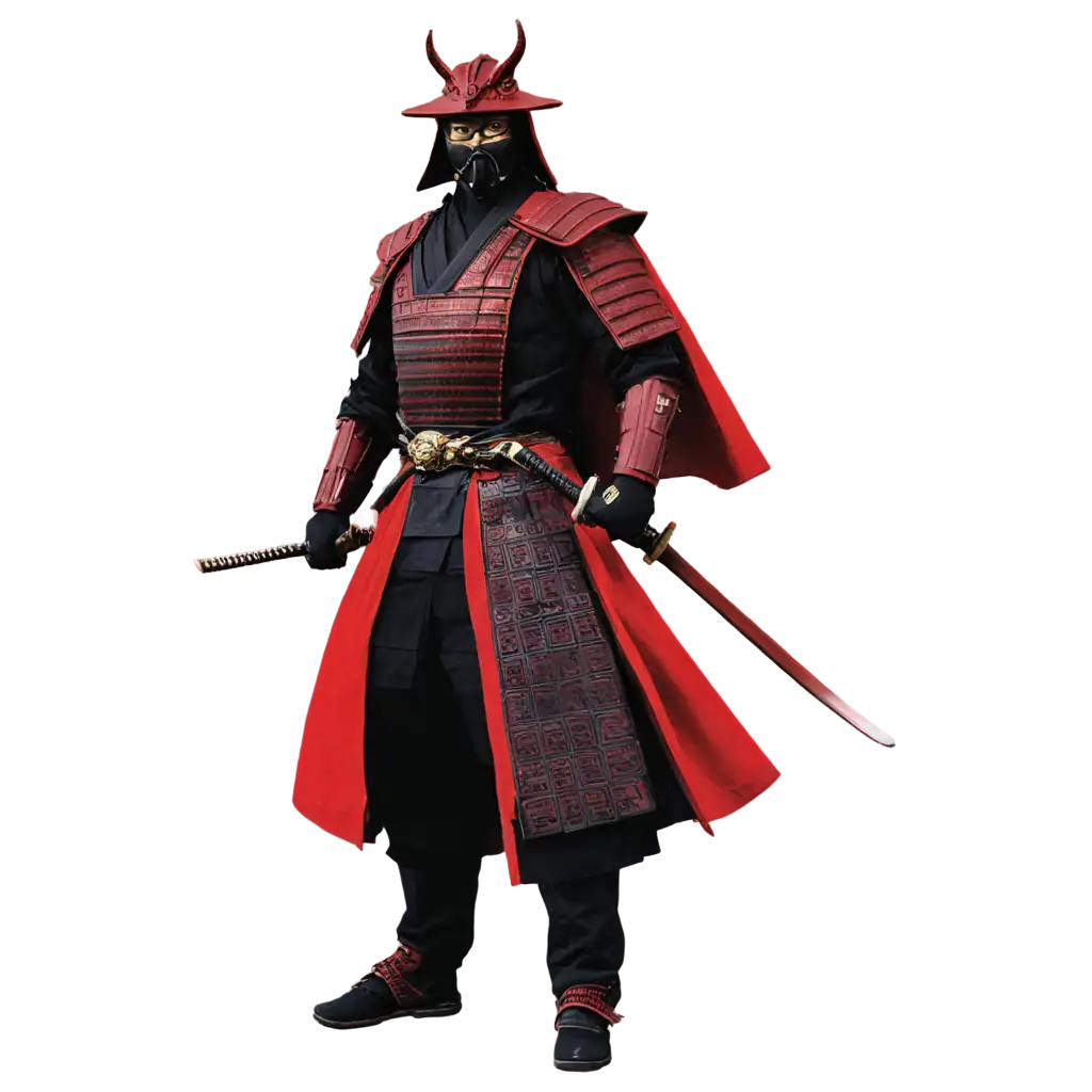 Create Stunning PNG Image Red Samurai Artwork for Online Visibility ...