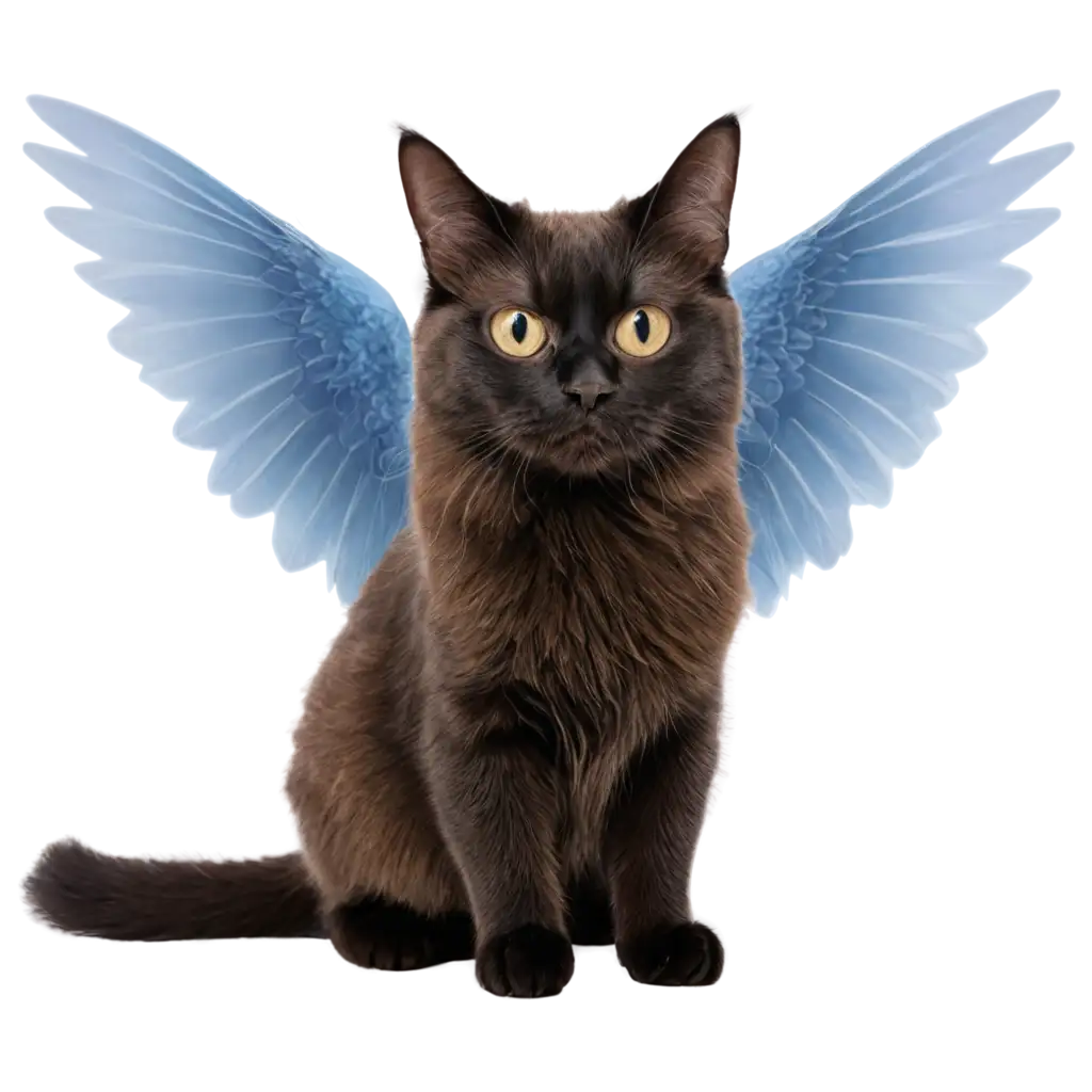 a cat with wings