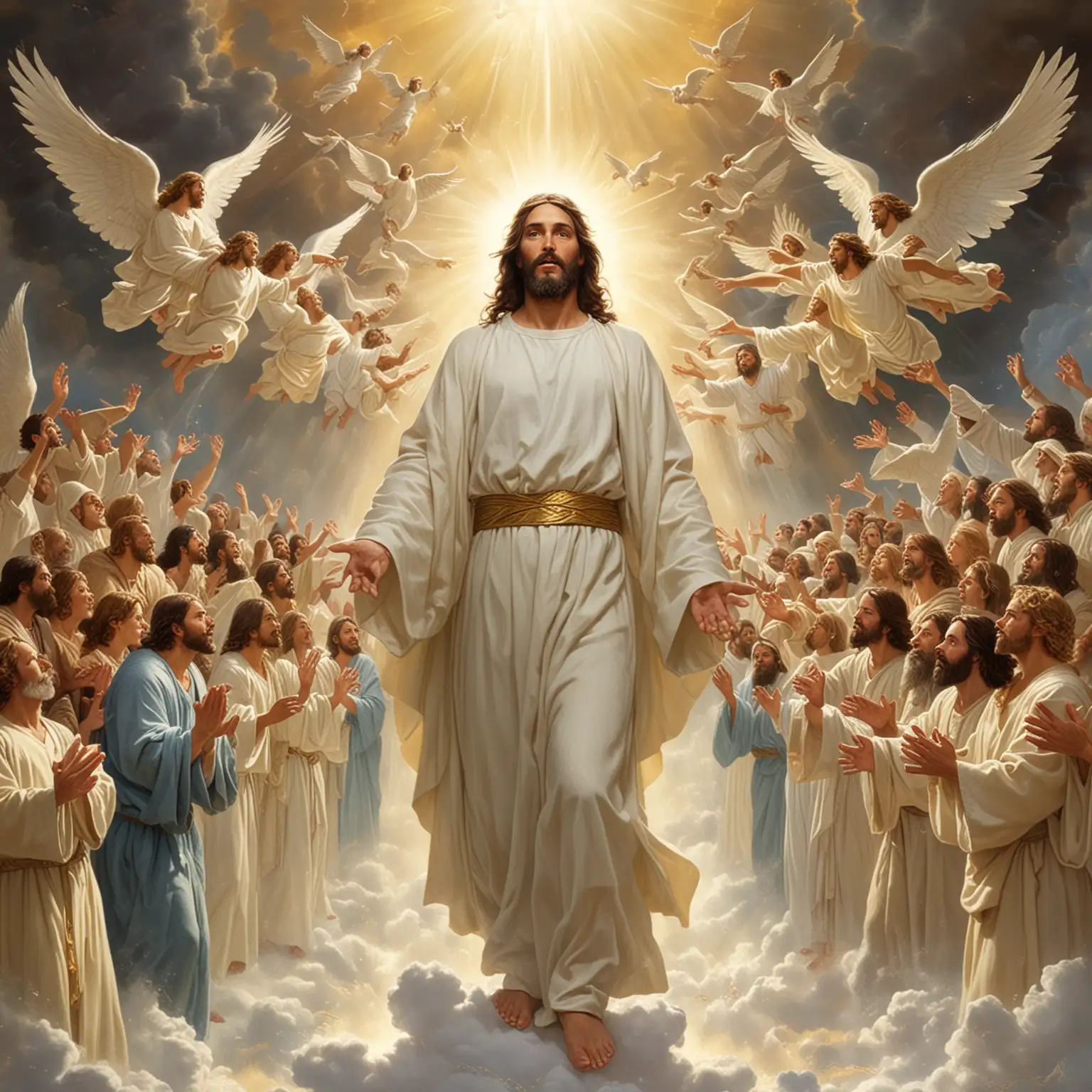 Heavenly-Guardians-Jesus-and-Angels-Blessing-Humanity