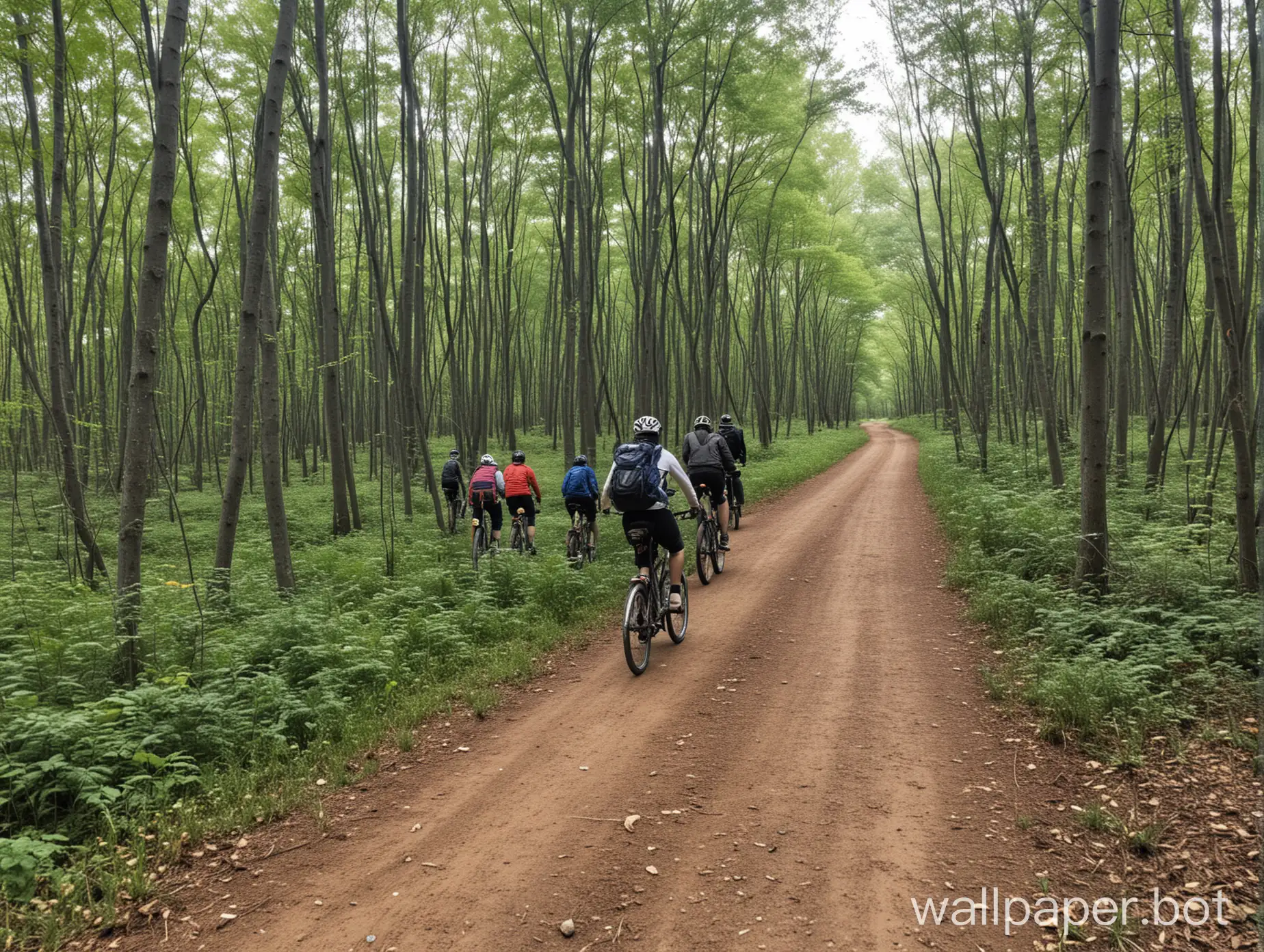Sometimes I go out into nature, gather everyone and go for a ride!