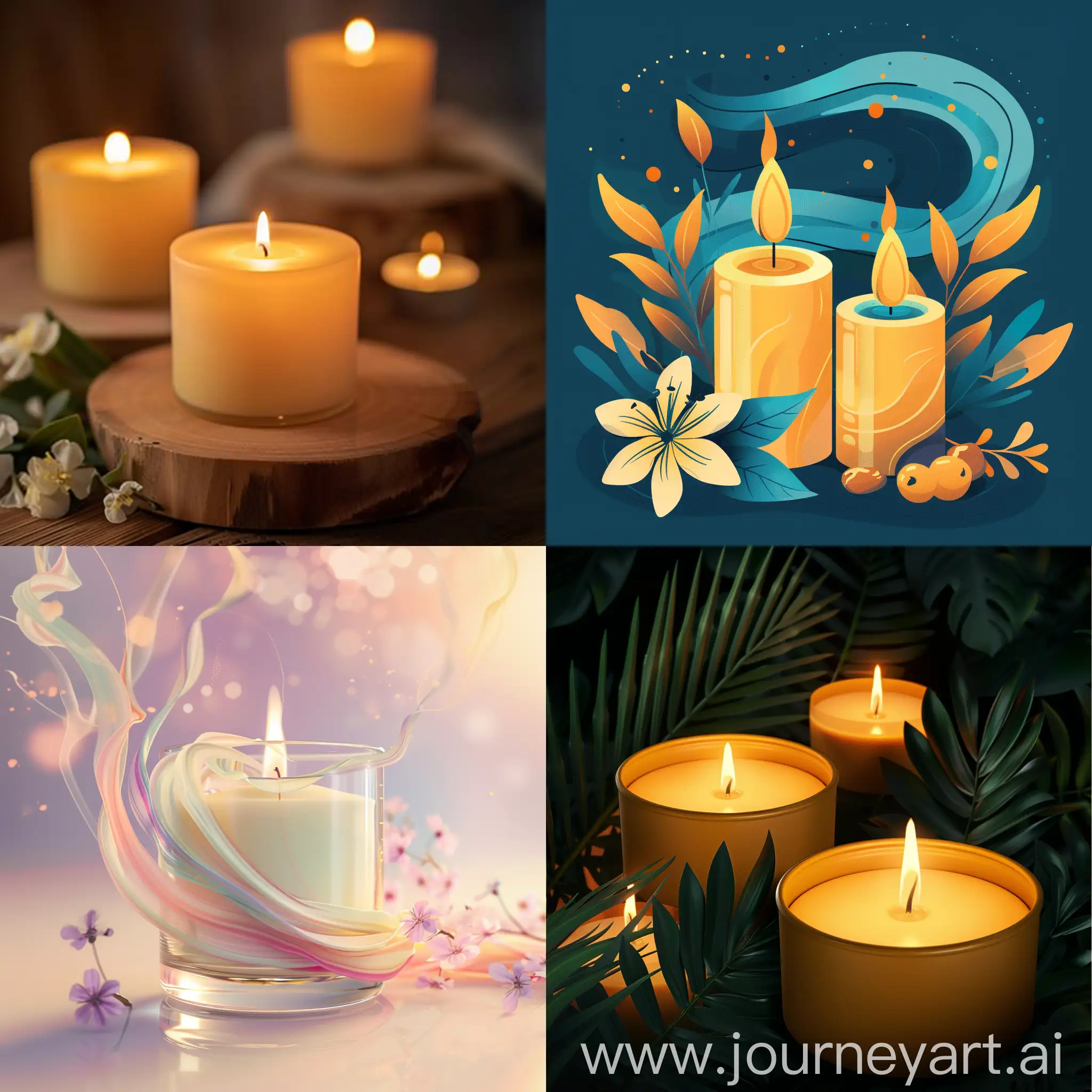 аватар для профиля компании производящий ароматические свечи