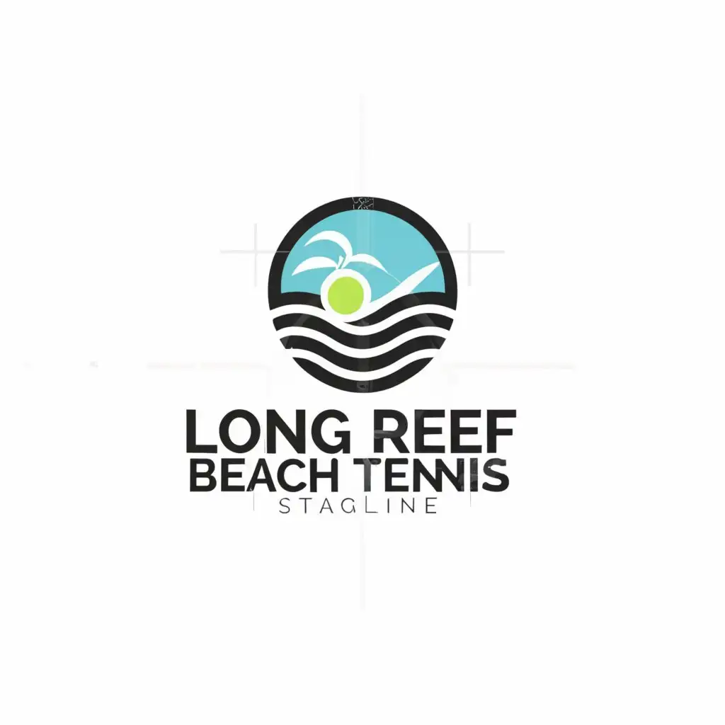 a logo design,with the text "Long Reef 
Beach Tennis", main symbol:beach,Minimalistic,be used in Sports Fitness industry,clear background