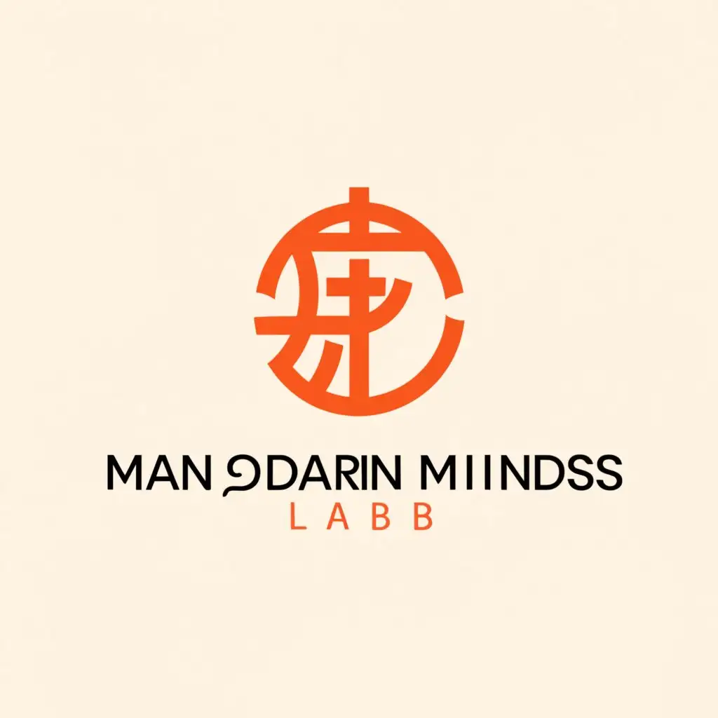 a logo design,with the text "Mandarin Minds Lab", main symbol:something from China,Minimalistic,be used in Education industry,clear background