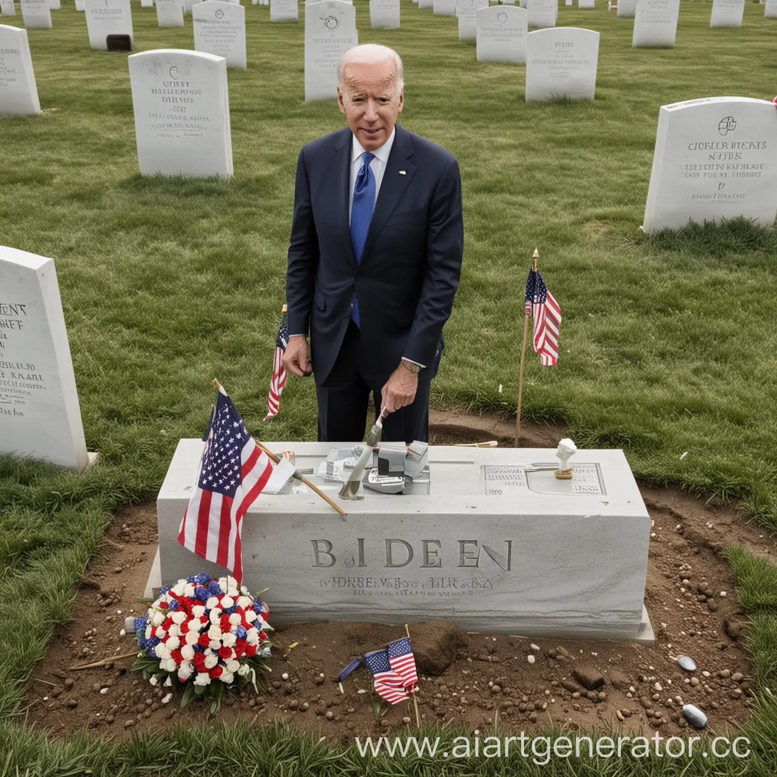 President-Biden-Standing-in-a-Graveyard