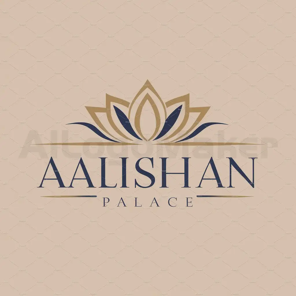 a logo design,with the text "Aalishan Palace", main symbol:Anything,Moderate,be used in Events industry,clear background