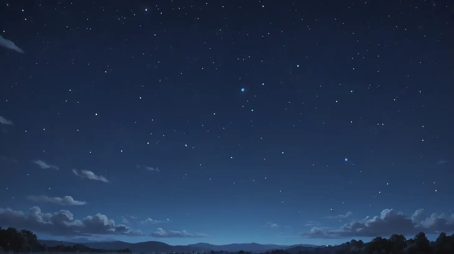 Starry Night Sky in Pixar Style