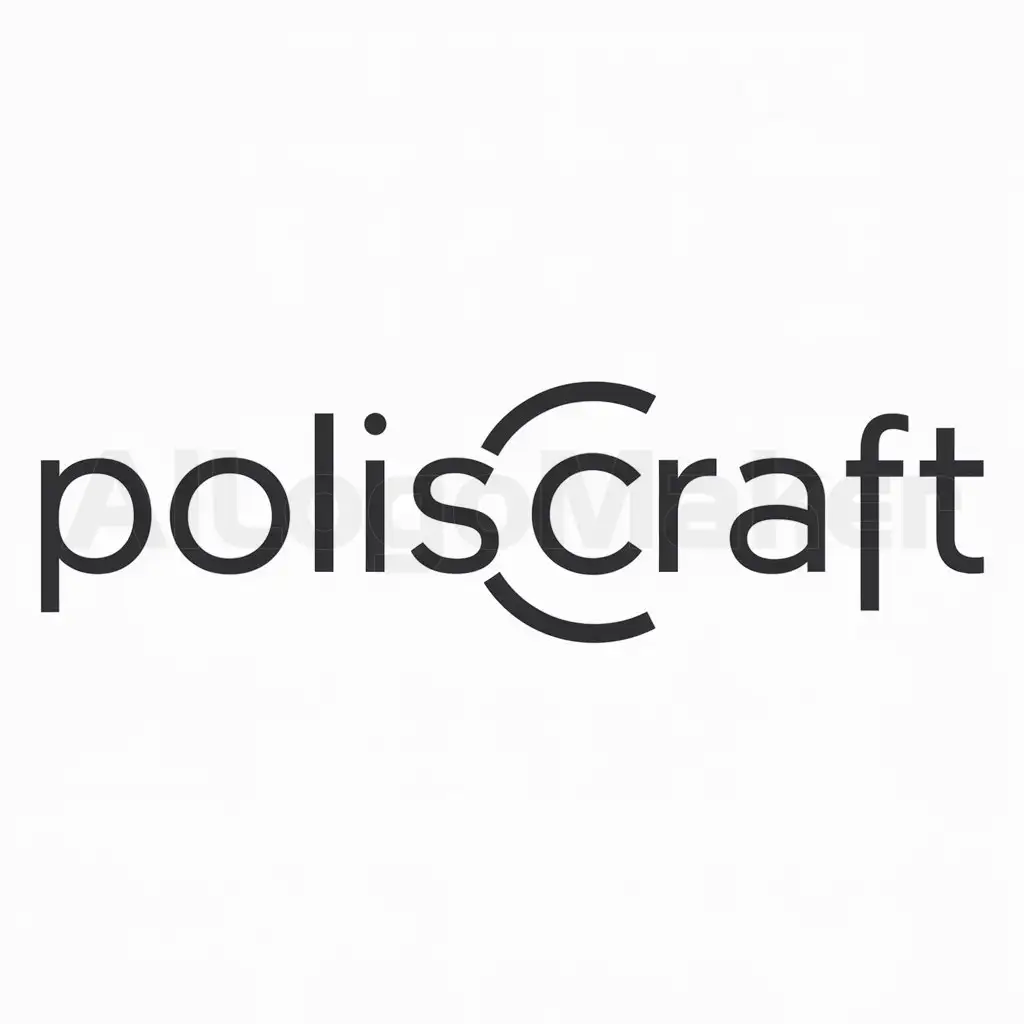 a logo design,with the text "PolisCraft", main symbol:PC,Minimalistic,be used in Finance industry,clear background