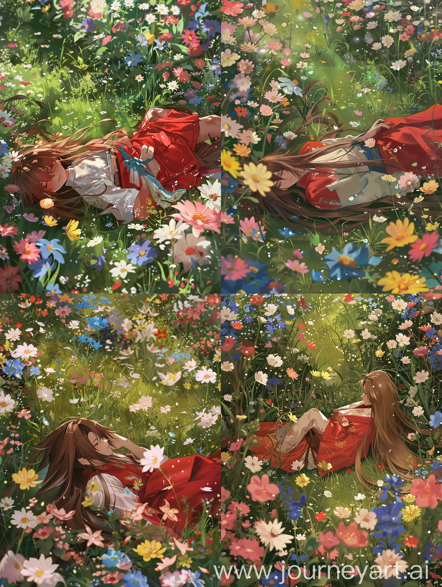 Tranquil-JapaneseInspired-Slumber-in-Vibrant-Meadow