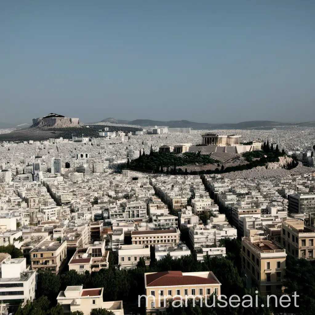 Vibrant Urban Landscape Exploring the Essence of Athens