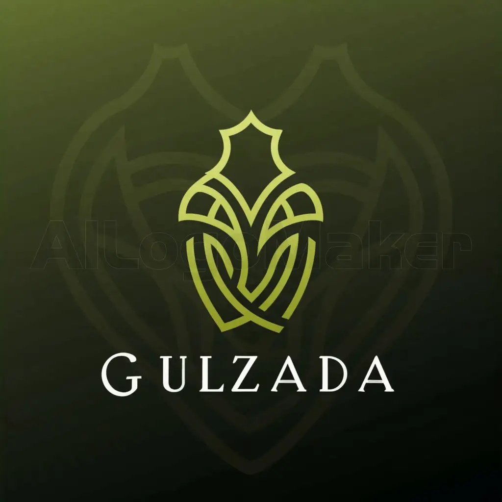 a logo design,with the text "GULZADA", main symbol:Green dress,complex,be used in Retail industry,clear background