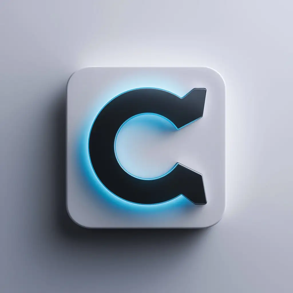a social app verification badge with a C