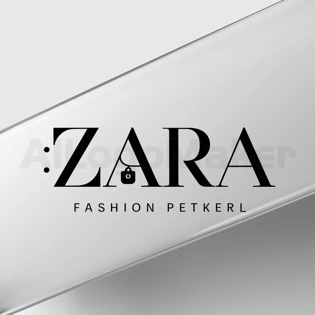 a logo design,with the text "Zara", main symbol:fashion.id,Minimalistic,be used in Retail industry,clear background