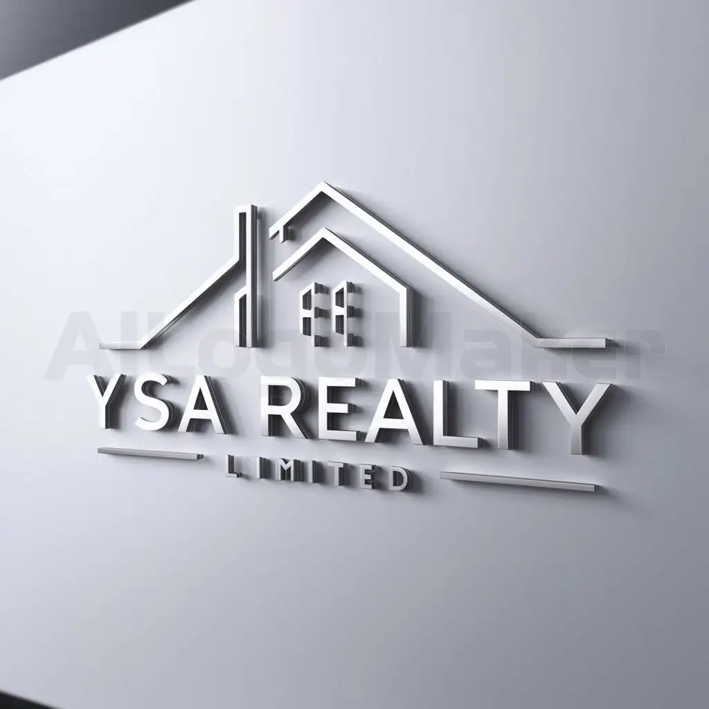 a logo design,with the text "YSA REALTY LIMITED", main symbol:REAL ESTATE,Minimalistic,be used in Real Estate industry,clear background