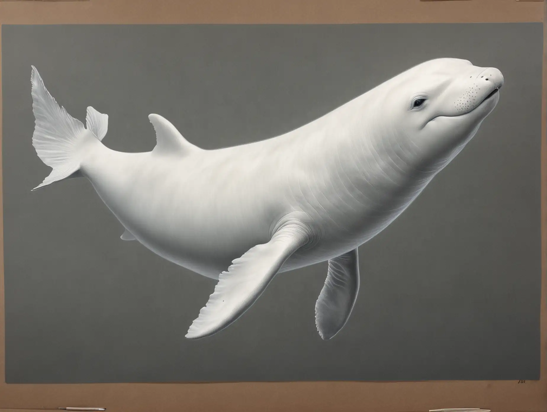 Majestic-Realistic-Drawing-of-Beluga-Whale-in-Ocean-Habitat
