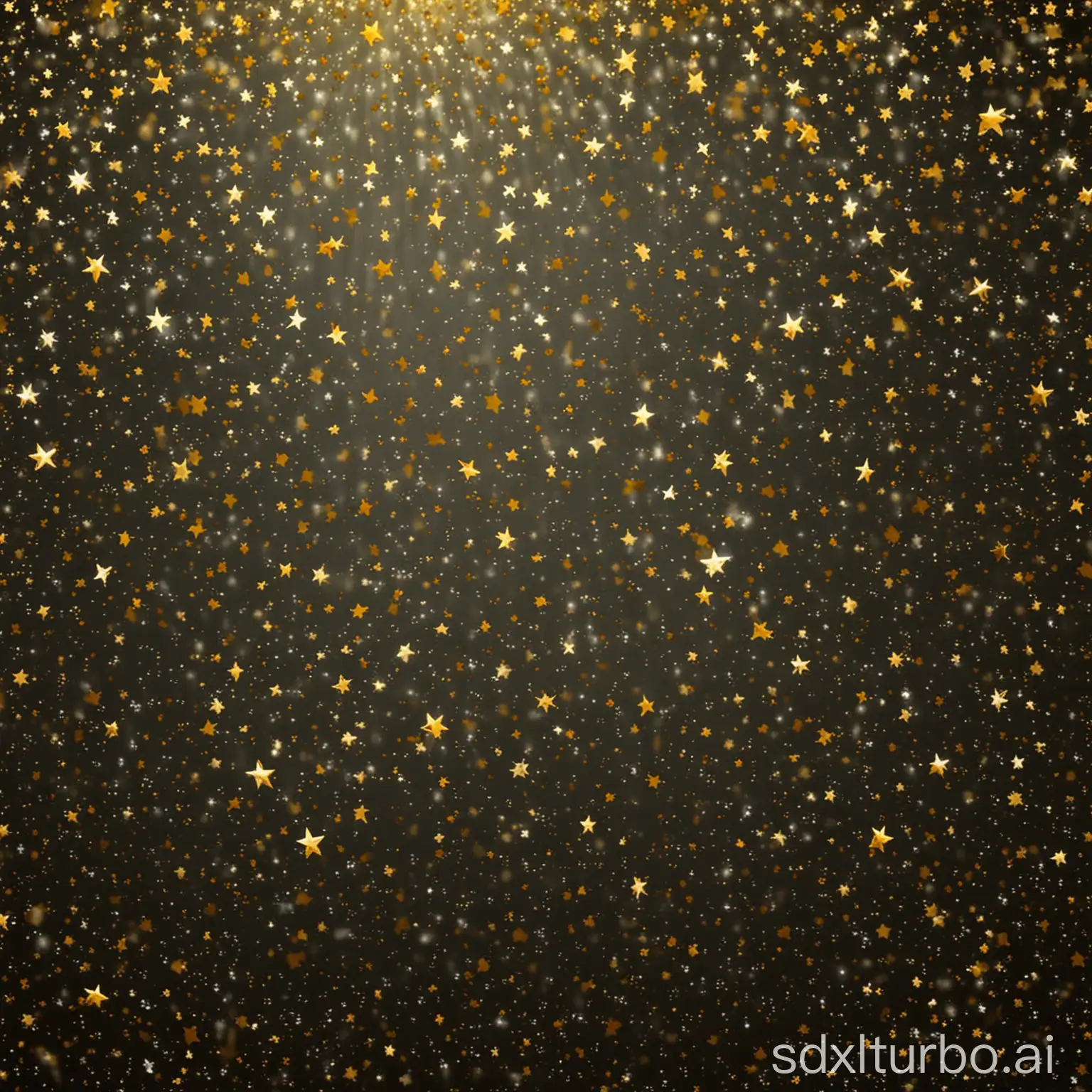 Golden-Starry-Background