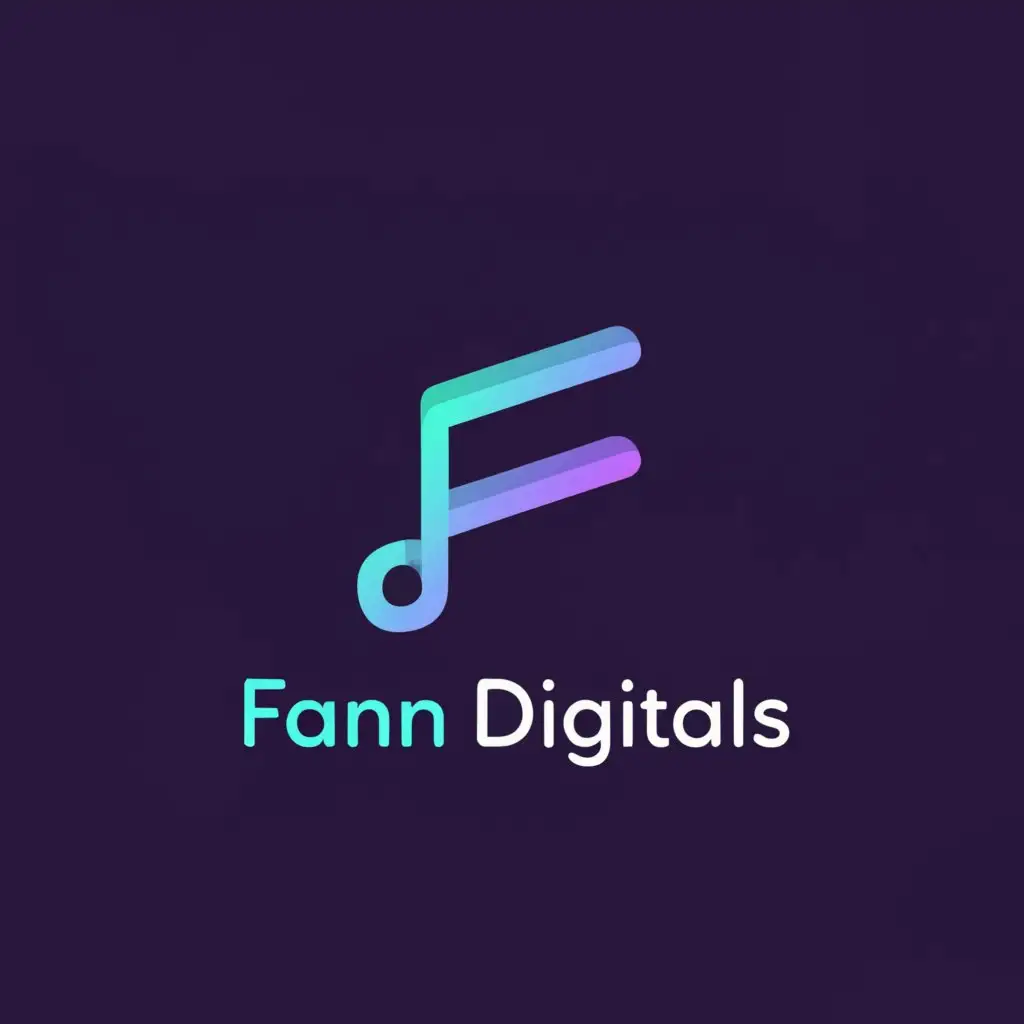 a logo design,with the text "FANN Digitals (Art)", main symbol:Music marketing platform, 
independent musician and expert marketer collaboration

colors:
#2c3e50
#3498db
#e5e7e9
#1abc9c
#34495e,Moderate,be used in Entertainment industry,clear background