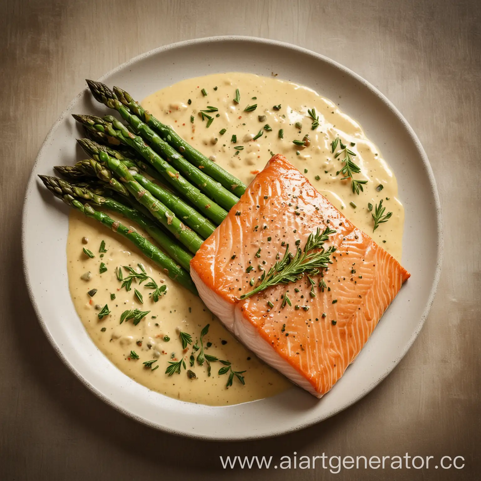 Elegant-Salmon-Dish-with-Asparagus-and-Beige-Sauce