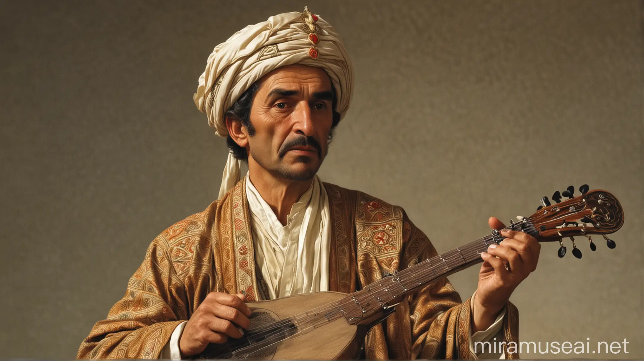 Karacaoğlan is a famous instrumental poet who appears in 17th century mecmuas. He is one of the leading figures of minstrel literature. Although there is no definite information about his life, it is known that he was born in Çukurova-Toroslar region and lived among Turkmen tribes.