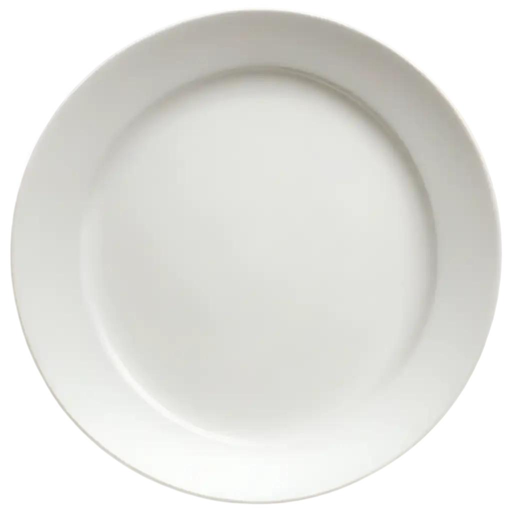 пустая белая тарелка