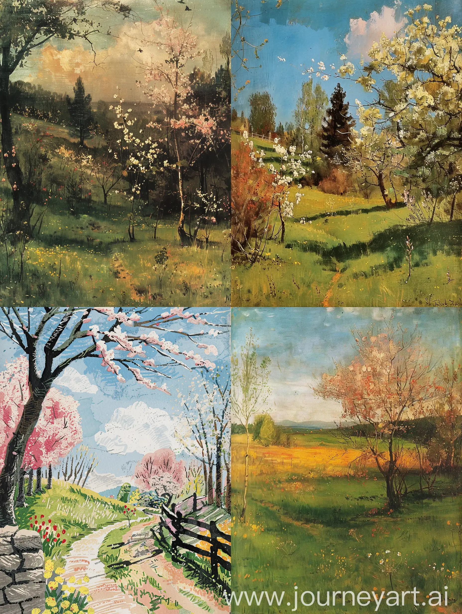 a spring landscape is a beautiful poem by Elliot